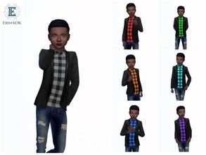 Sims 4 — ErinAOK Boy's Jacket 1230 (Get Famous Needed) by ErinAOK — Boy's Jacket 7 Swatches