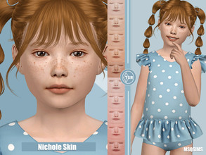 Sims 4 — Nichole Skin by MSQSIMS — This children skin for girls is available in 10 Colors. It is suitable for Girls