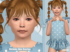 Sims 4 — Nichole Skin Overlay by MSQSIMS — This children skin for girls is available in 4 different strengths. Compatible