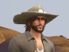 Sims 4 — Cassidy's beard by kotake2 — Beard for Cole Cassidy (Jesse McCree) from Overwatch