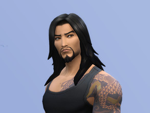 Sims 4 — Hanzo's beard by kotake2 — Beard for Hanzo Shimada from Overwatch