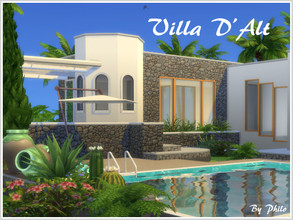Sims 4 — Villa d'Alt_Empty Shell (No CC) by philo — Villa D'alt is based on a real property located on Ibiza. It has 4