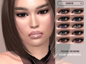 Sims 4 — IMF Eyes N.200 by IzzieMcFire — - Stand alone item with thumbnail - 16 colors - All ages and genders - HQ