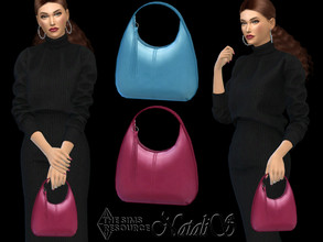Sims 4 — Mini hobo bag by Natalis — Mini hobo bag. FT-FA-FE 10 colors. Category RINGS. Incompatible with HAT!