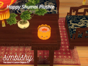 Sims 4 — Happy Shumai Plushie by simbishy — This is a cute shumai plushie! Part of the Happy Dim Sum Plushies line :)
