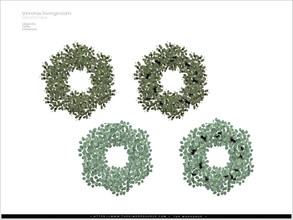 Sims 4 — Verena livingroom - wreath by Severinka_ — Eucalypt wreath From the set 'Verena livingroom' Build / Buy