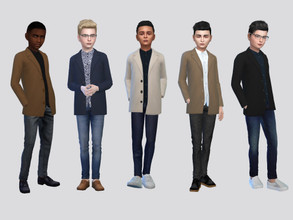 Sims 4 — Leopold Suit Jacket Boys by McLayneSims — TSR EXCLUSIVE Standalone item 10 Swatches MESH by Me NO RECOLORING