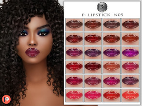 Sims 4 — PATREON - (Early Access) LIPSTICK N05 by ZENX — -Base Game -All Age -For Female -25 colors -Works with all of