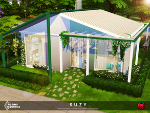 Sims 4 — Suzy small home  - no cc by melapples — a small home for sims who love gardening. has 1 double bedroom, a