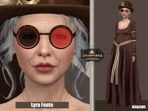 Sims 4 — Steampunked - Lyra Fonte - TSR CC Only by MSQSIMS — About Sim Lyra Fonte is a elder sim,Wife of Dr. Rhys Fonte