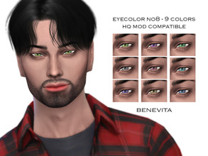 Sims 4 — Eyecolor No8 [HQ] by Benevita — Eyecolor No8 HQ Mod Compatible 9 Colors For all age I hope you like!