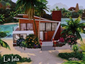 Sims 4 — LaIsla \ No CC by GenkaiHaretsu — Modern Island house 