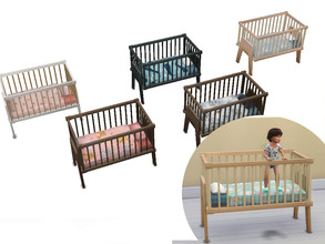 Sims 4 — [Patreon] Functional Toddler Crib by PandaSamaCC — Functional Toddler Crib