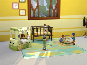 Sims 4 — [Patreon] Playful Toddler Set by PandaSamaCC — Playful toddler set contains 4 functional items: Play-dough, Car