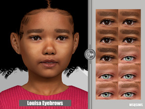 Sims 4 — Louisa Eyebrows by MSQSIMS — These Eyebrows are available in 10 colors. They are suitable for Female/Male from