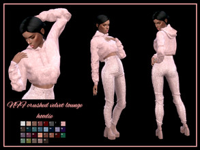 Sims 4 — NFF crushed velvet lounge hoodie by Nadiafabulousflow — Hi guys! This upload its a crushed velvet lounge hoodie