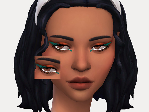 Sims 4 — Electra Fairy Eyeliner by Sagittariah — base game compatible 5 swatch properly tagged enabled for all occults