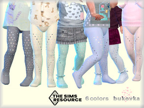 Sims 4 — Tights Dot  by bukovka — Tights for girls toddler. 6 color options. Suitable for the base game. Installed