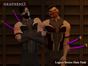 Sims 4 — Legend Series: Haia Tank by heathen13 — 5(+10) Swatches File Size: 2.75 Mb