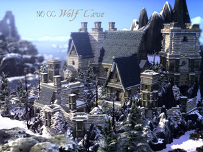 Sims 4 — Wolf Cave by VirtualFairytales — They call it the 'Wolf Cave' - they say those who live here, are trained to