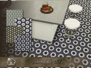 Sims 4 — encaustictiles by Emerald — Brighten up any kitchen floor with Encaustic tiles.