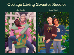 Sims 4 — Cottage Living Sweater // Recolor by callmeartie — I decided to create some cute Custom Content inspired by