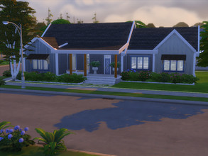 Sims 4 — Cedar 112 Base Game by gredsuke2 — Homey, spacious home that fits a family of 5. 