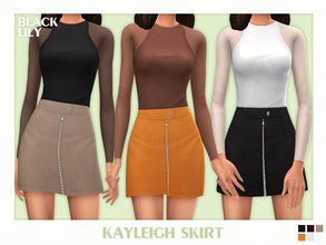 Sims 4 — Kayleigh Skirt by Black_Lily — YA/A/Teen 5 Swatches New item
