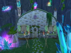 Sims 4 — Cottage (Crystal Cave) by susancho932 — In the isolated valley lies a cave to wonder what is inside. Inside the