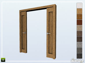 Sims 4 — Hinton Arch Pocket Door 2x1 by Mutske — Part of the construtionset Hinton. Made by Mutske@TSR.