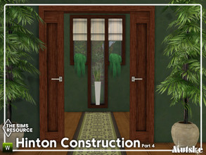 Sims 4 — Hinton Construction Set Part 4 by Mutske — This set contains several windows, doors arches and blinds to create