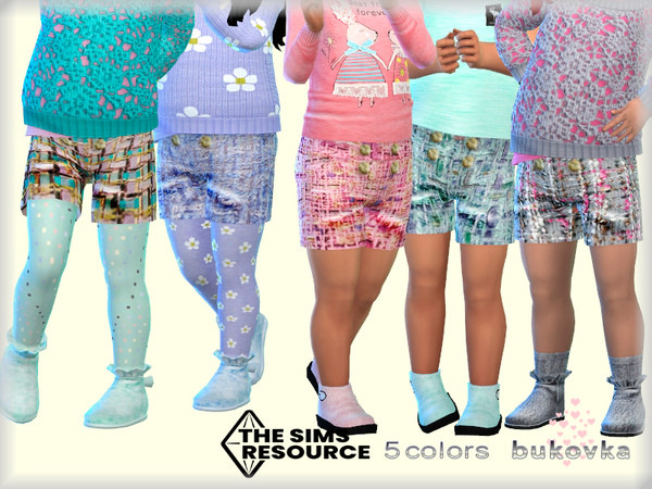 Sims 4 — Plaid Shorts by bukovka — Plaid shorts for babies. Installed autonomously, the new mesh is mine, included. 5