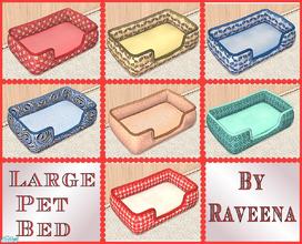 Sims 2 — Large Pet Bed Set by Raveena — Pamper your pet with one of these colorful and soft pet beds. Even your little