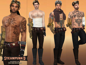 Sims 4 — STEAMPUNKED Bethelbert Outfit by McLayneSims — TSR EXCLUSIVE Standalone item 4 Swatches MESH by Me NO RECOLORING