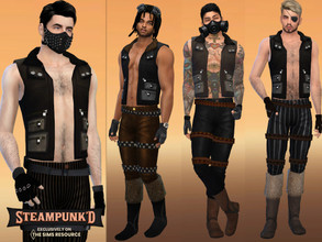 Sims 4 — STEAMPUNKED Morlock Outfit by McLayneSims — TSR EXCLUSIVE 4 Swatches MESH by Me NO RECOLORING Please don't