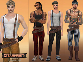 Sims 4 — STEAMPUNKED Thinwhistle Outfit by McLayneSims — TSR EXCLUSIVE Standalone item 10 Swatches MESH by Me NO