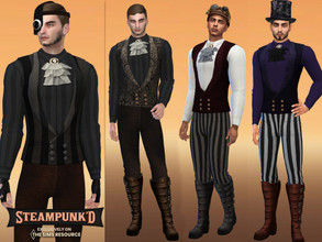 Sims 4 — STEAMPUNKED Zephyr Outfit by McLayneSims — TSR EXCLUSIVE Standalone item 6 Swatches MESH by Me NO RECOLORING