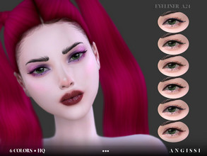 Sims 4 — Eyeliner-A24 by ANGISSI — *For all questions go here - angissi.tumblr.com 6 colors HQ compatible female Custom