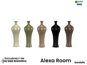Sims 4 — Alexa Room_Vase 1 by kardofe — Decorative vase in five colour options