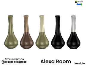 Sims 4 — Alexa Room_Vase 2 by kardofe — Decorative vase in five colour options