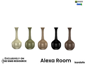 Sims 4 — Alexa Room_Vase 4 by kardofe — Decorative vase in five colour options