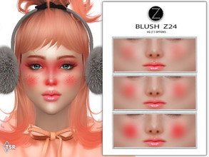 Sims 4 — BLUSH Z24 by ZENX — -Base Game -All Age -For Female -3 colors -Works with all of skins -Compatible with HQ mod