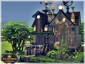 Sims 4 — Steampunked- URAN - CC only TSR by marychabb — A residential house for Your's Sims . Fully furnished and