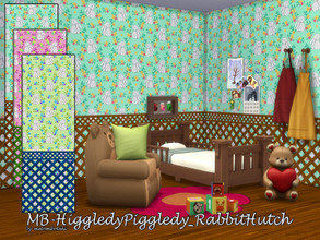 Sims 4 — MB-HiggledyPiggledy_RabbitHutch by matomibotaki — MB-HiggledyPiggledy_RabbitHutch Cute little rabbits hop