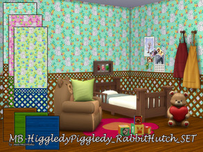Sims 4 — MB-HiggledyPiggledy_RabbitHutch_SET by matomibotaki — MB-HiggledyPiggledy_RabbitHutch_SET Cute little rabbits