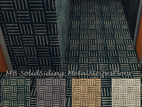 Sims 4 — MB-SolidSiding_MetalStripesFloor by matomibotaki — MB-SolidSiding_MetalStripesFloor matching metal floor for