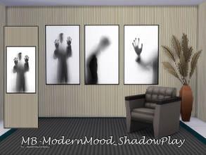 Sims 4 — MB-ModernMood_ShadowPlay by matomibotaki — MB-ModernMood_ShadowPlay Modern effect wallpaper with shadow play