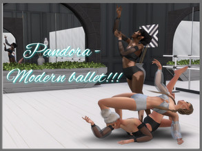 Sims 4 — Modern ballet by Pandorassims4cc — Pose pack contains 3 poses in total forming a modern ballet group 
