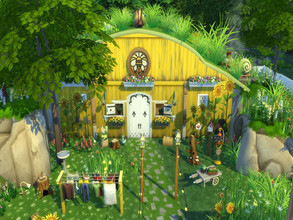 Sims 4 — Cottage (The Fortune Teller) by susancho932 — A boho chic cottage grown on a grassy hill is a perfect place to