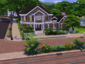 Sims 4 — Oakwood 3853 by gredsuke2 — A lovely family house for 3 or 4 people. 